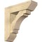 Ekena Millwork Merced Slat Rough Sawn Bracket w/ Offset Brace, Douglas Fir, 8"W x 28"D x 28"H BKT0806X28X28MRC06RDF - alternate 1